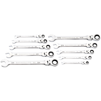 GEARWRENCH Combination Ratcheting Spanner Flex Head Set SAE 10pc