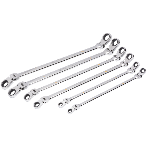 GEARWRENCH Double Sided Ratcheting Wrech Flex Head Metric 6pc Set