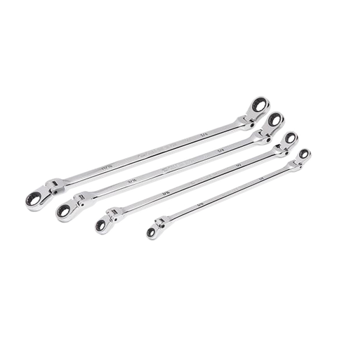 GEARWRENCH Double Sided Ratcheting Wrech Flex Head Metric 4pc Set