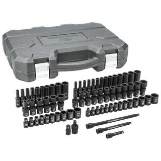 GEARWRENCH Socket Set Standard & Deep Universal Impact 1/4in Dr 71pc