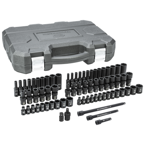 GEARWRENCH Socket Set Standard & Deep Universal Impact 1/4in Dr 71pc