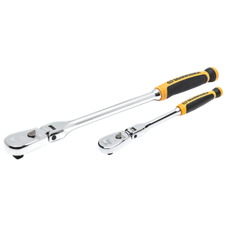 GEARWRENCH Dual Material Handle Flex Head Ratchet 1/4in Dr & 3/8in Dr