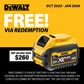 DeWalt XR Cordless Combo Kit Brushless 6pc 18V 5Ah