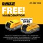 DEWALT XR Cordless Combo Kit Brushless 6pc 18V 5Ah