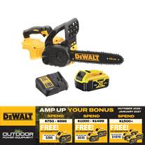 DEWALT Cordless Chainsaw Brushless 12in 18V 5Ah