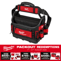 Milwaukee PACKOUT Structured Open Tote 381mm
