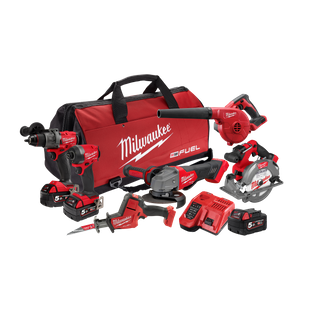 Milwaukee M18 FUEL Cordless Power Pack Brushless 6pc Kit 6A4 18v 5Ah