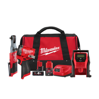 Milwaukee M12 FUEL Cordless Power Pack 3pc 3G2 12V 4Ah/3Ah