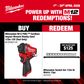 Milwaukee M12 FUEL Cordless Impact Wrench Stubby Gen2 1/2in 12V - Bare Tool