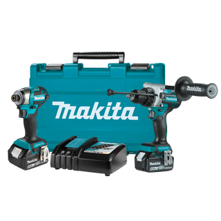 Makita LXT Cordless Hammer Drill and Impact Driver Brushless Kit 18V 6Ah