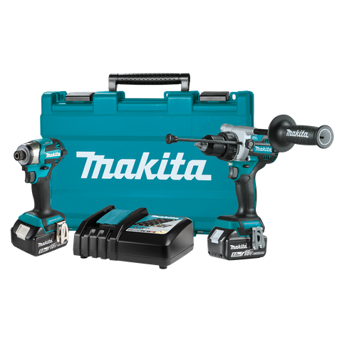 Makita LXT Cordless Hammer Drill and Impact Driver Brushless Kit 18V 5Ah