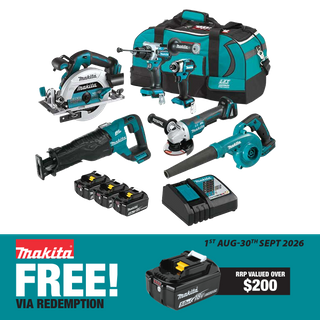 Makita LXT Cordless Combo Kit Brushless 6133 6pc 18v 5Ah