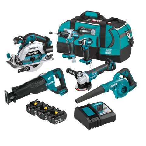 Makita LXT Cordless Combo Kit Brushless 6133 6pc 18v 5Ah