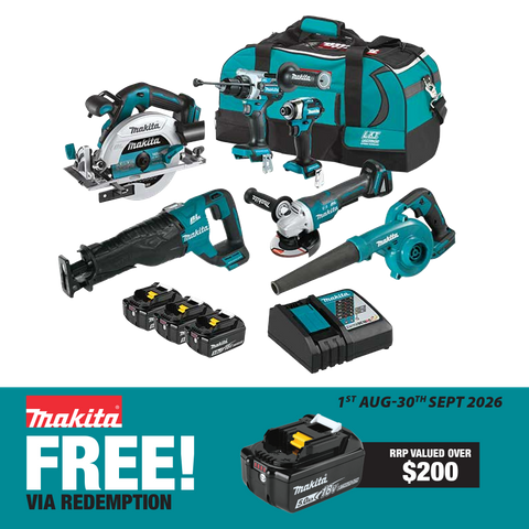 Makita LXT Cordless Combo Kit Brushless 6133 6pc 18v 5Ah