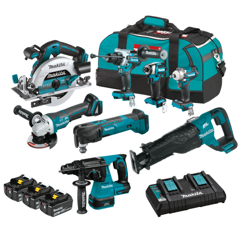 Makita LXT Cordless Brushless 8058 8pc 18v 5Ah