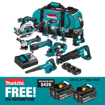 Makita LXT Cordless Combo Kit Brushless 1058 10pc 18v 5Ah