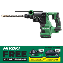 HiKOKI Cordless Rotary Hammer Drill SDS Plus 28mm 36V - Bare Tool