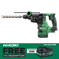 HiKOKI Cordless Rotary Hammer Drill SDS Plus 28mm 36V - Bare Tool