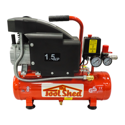 ToolShed Direct Drive Compressor 1.5hp 8L 4.8CFM