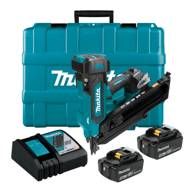 18-Gauge Cordless Brad Nailer & Staple Gun – 2-in-1 Battery Powered Tool With 2000mAh Battery & Charger, Drives 2-Inch Nails, For Upholstery & Woodworking
