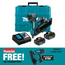 Makita LXT Cordless Framing Nail Gun with Case 18V 5Ah
