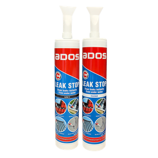 ADOS Leak Stop Adhesive Sealant Clear 300ml - 6Pc