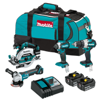 Makita LXT Cordless Brushless Combo Kit 4Pc 18V 5Ah