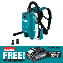 Makita XGT Cordless Backpack Vacuum Cleaner AWS 40v - Bare Tool