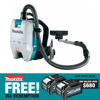 Makita XGT Cordless Backpack Vacuum Cleaner 32mm 40v - Bare Tool