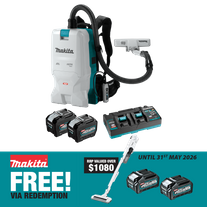 Makita XGT Backpack Vacuum Cleaner 28mm Brushless 40v 8Ah