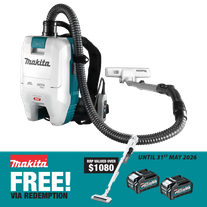 Makita XGT Cordless Backpack Vacuum Cleaner 28mm 40v - Bare Tool