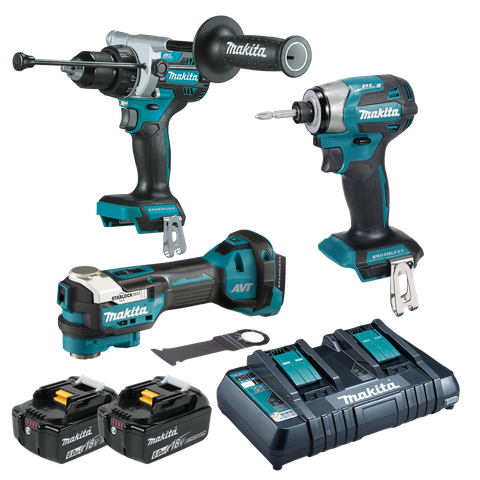 Makita LXT Cordless Brushless Combo Kit 3pc 18v 6Ah