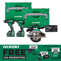 HiKOKI Multivolt Cordless Brushless 3pc Combo18V Kit