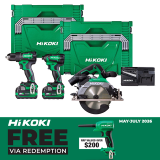 HiKOKI Multivolt Cordless Brushless 3pc Combo18V Kit