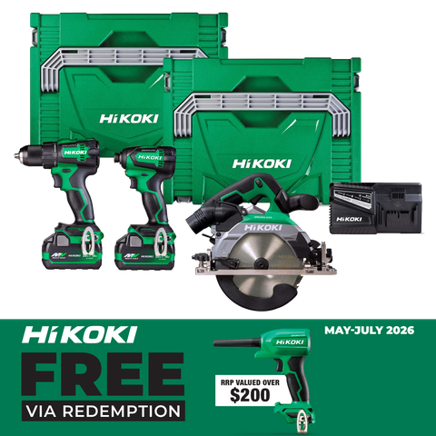 HiKOKI Multivolt Cordless Brushless 3pc Combo18V Kit