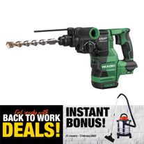 HiKOKI Cordless Rotary Hammer Drill SDS+ 28mm 36V - Bare Tool