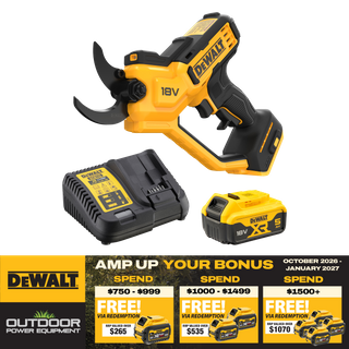 DEWALT Cordless Pruner 18V 5Ah Kit
