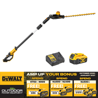DEWALT Cordless Pole Hedge Trimmer 18V 5Ah