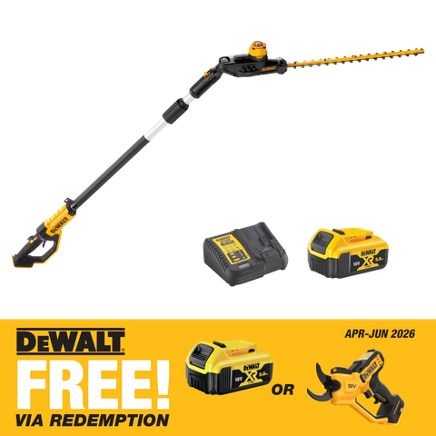 DEWALT Cordless Pole Hedge Trimmer 18V 5Ah