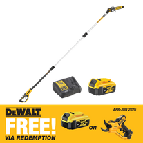 DEWALT Cordless Pole Saw Brushless 18V 5Ah