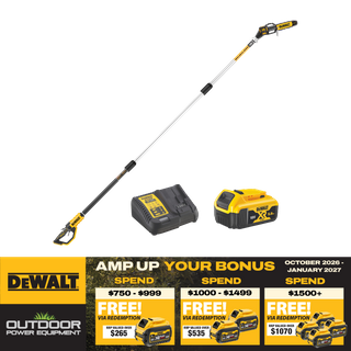 DEWALT Cordless Pole Saw Brushless 18V 5Ah