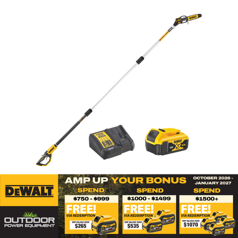 DEWALT Cordless Pole Saw Brushless 18V 5Ah