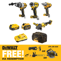 DEWALT Cordless Combo Kit Brushless 4pc 18V/54V 5Ah/6Ah