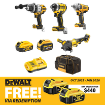 DeWalt Cordless Combo Kit Brushless 4pc 18V/54V 5Ah/6Ah