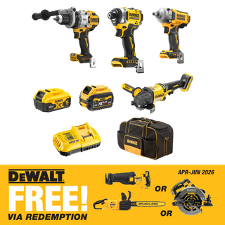 DEWALT Cordless Combo Kit Brushless 4pc 18V/54V 5Ah/6Ah