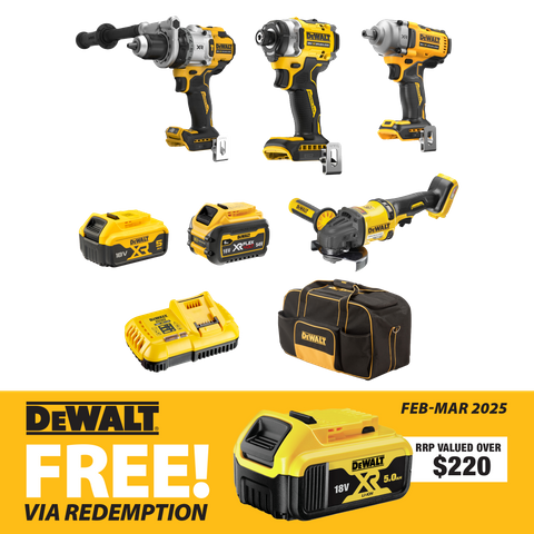 DeWalt Cordless Combo Kit Brushless 4pc 18V/54V 5Ah/6Ah