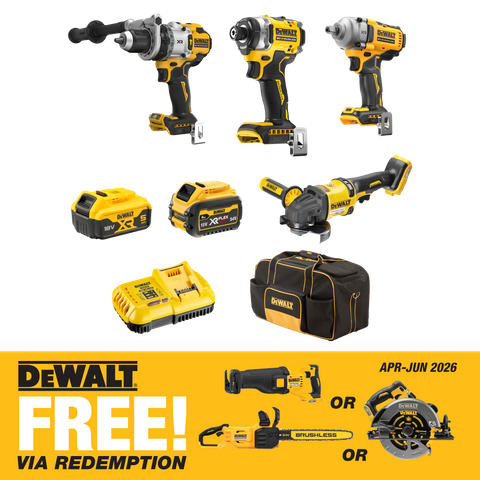 DEWALT Cordless Combo Kit Brushless 4pc 18V/54V 5Ah/6Ah