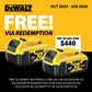 DeWalt Cordless Combo Kit Brushless 4pc 18V/54V 5Ah/6Ah