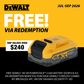 DEWALT Cordless Combo Kit Brushless 4pc 18V/54V 5Ah/6Ah