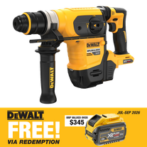 DEWALT FLEXVOLT Cordless Rotary Hammer Drill SDS Plus 32mm 54V - Bare Tool